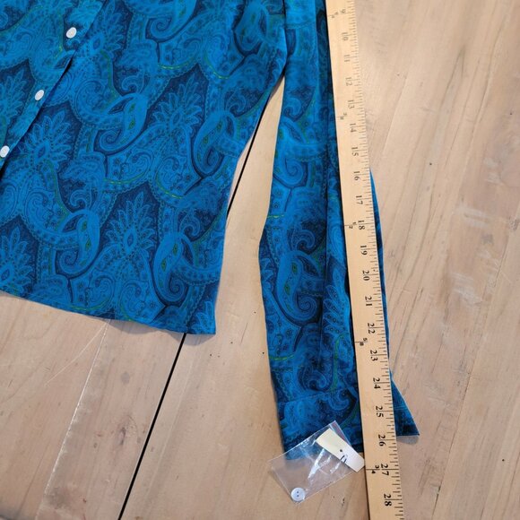 Vintage 100% Silk New York‎ City Design Co Woman’s Blouse Size M NEW - Picture 8 of 10